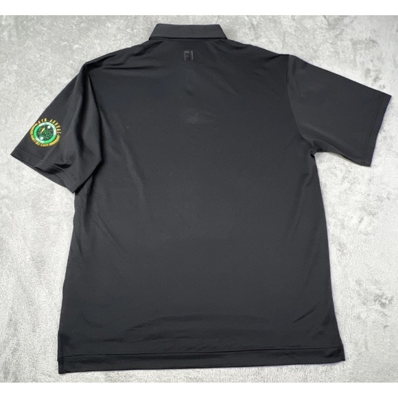 Footjoy Golf Polo‎ Shirt Mens Size XL Black Short Sleeves Performance Rugby - Picture 7 of 11